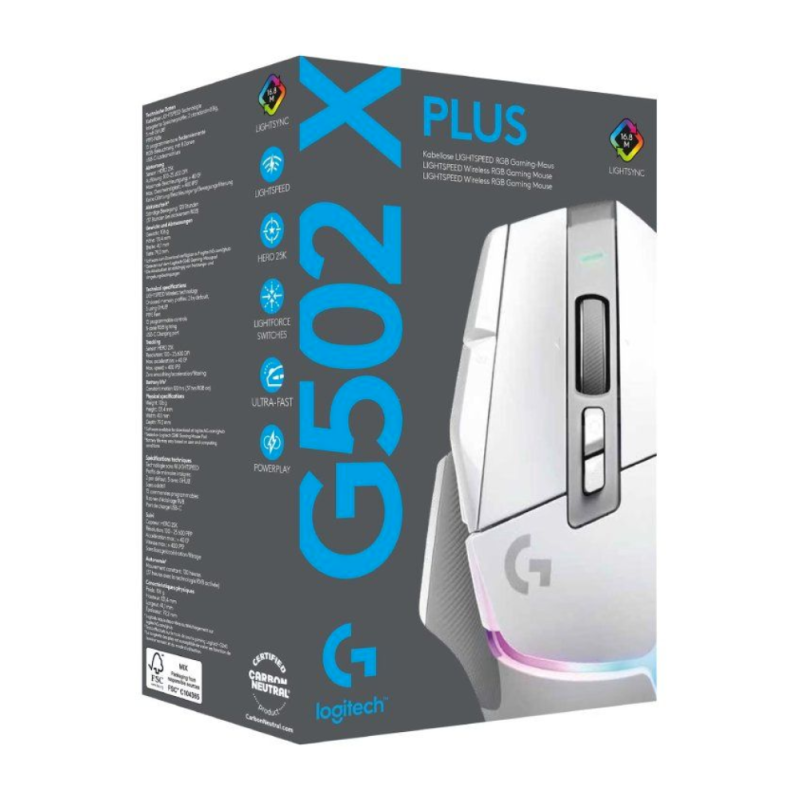 Souris Optique Filaire Logitech G502 X - Blanc — Logitech · Smarty Paris 18e